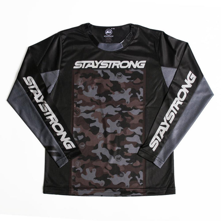 Stay Strong Custom Camo Youth Race Jersey - Camo