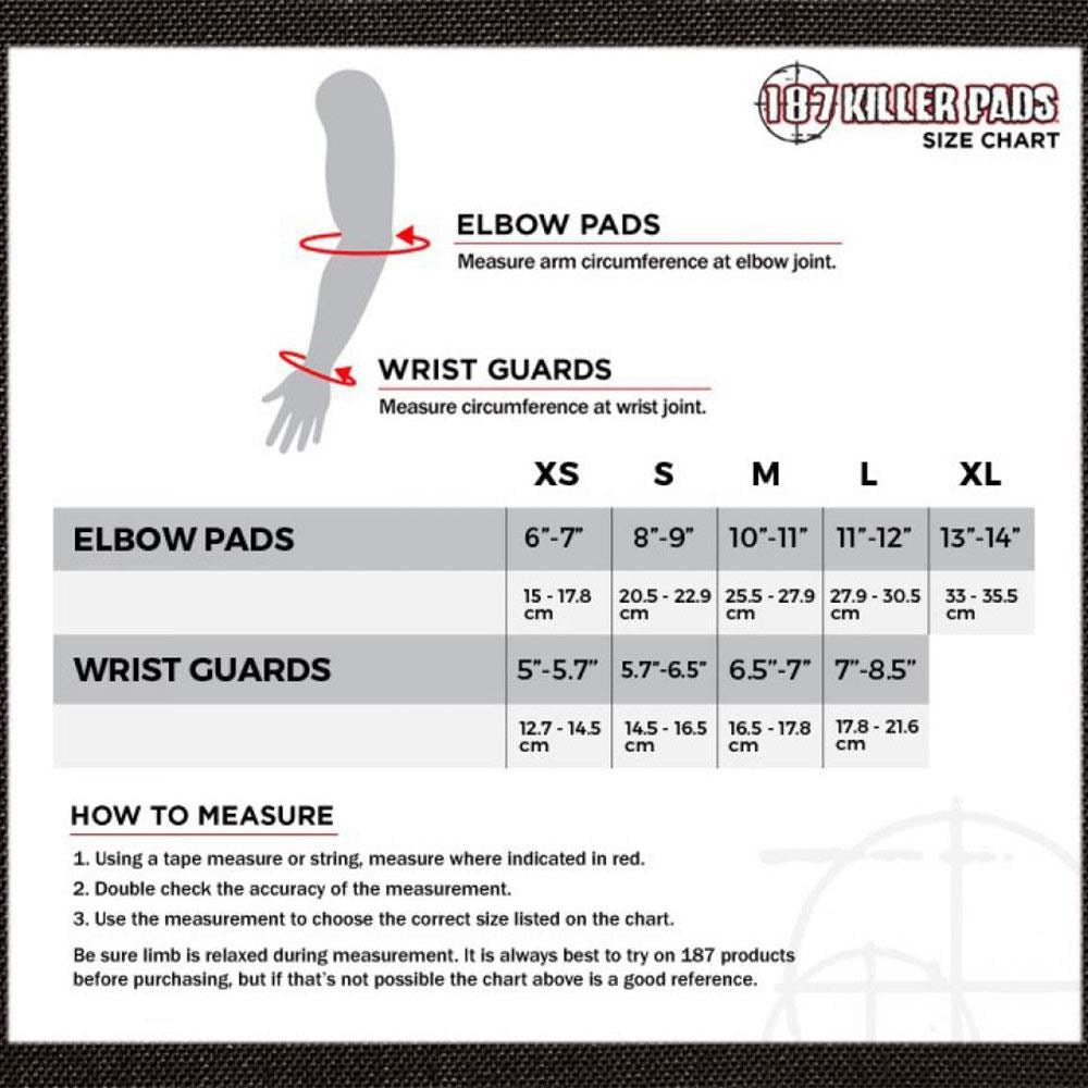 187 Killer Pads Slim Elbow Pads - Black