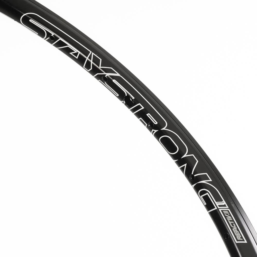 Stay Strong Reactiv 2 20", 28H Race Rim (1-1/8") - Front/ Black