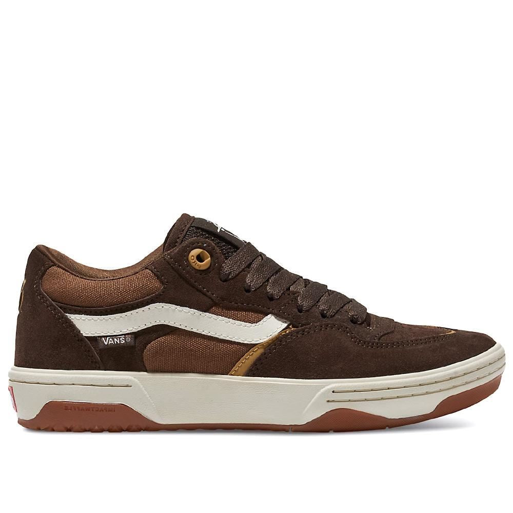 Vans Brown Leather Skate Shoes Men's Shoes Vans Sk8-Hi Reissue