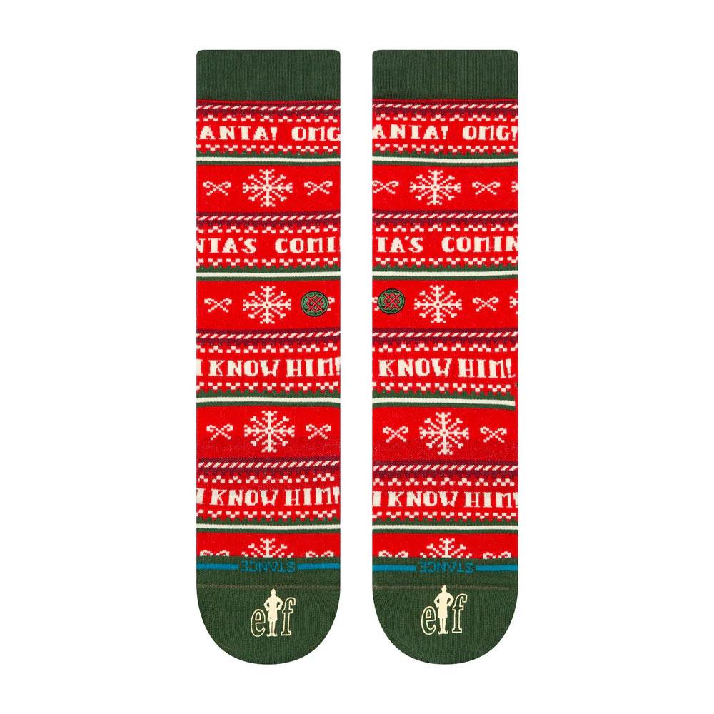 Stance I Know Him Crew Socks - Red - Large