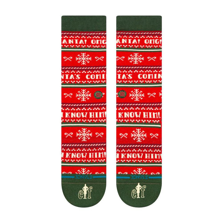 Stance I Know Him Crew Socks - Red - Large