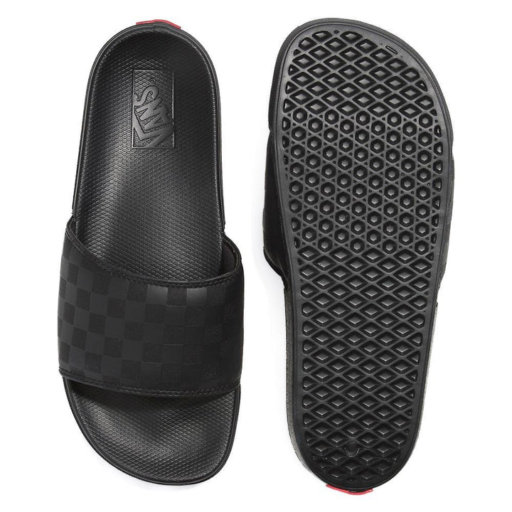 Vans Checkerboard La Costa Slide-On - Black/Black