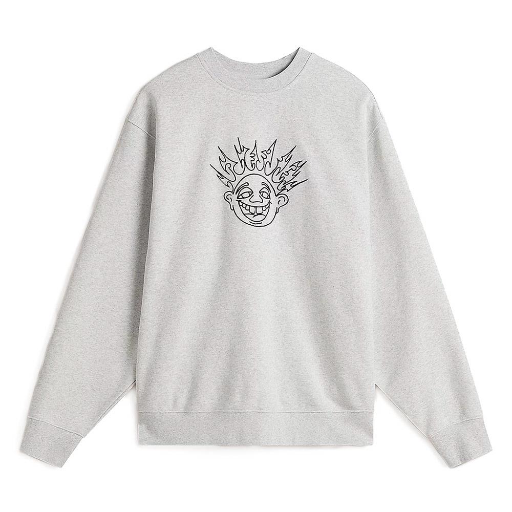 【STAMMBAUM】LOGO H/S SWEAT Vans Skate Smile Spike Crewneck Sweatshirt - Ash Heather – Source BMX