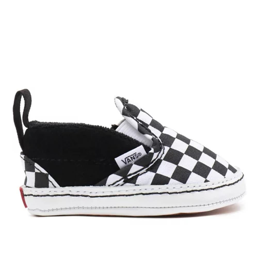 Vans Infant Slip-On V Checker Crib Shoes (0-1 Year) Black/True