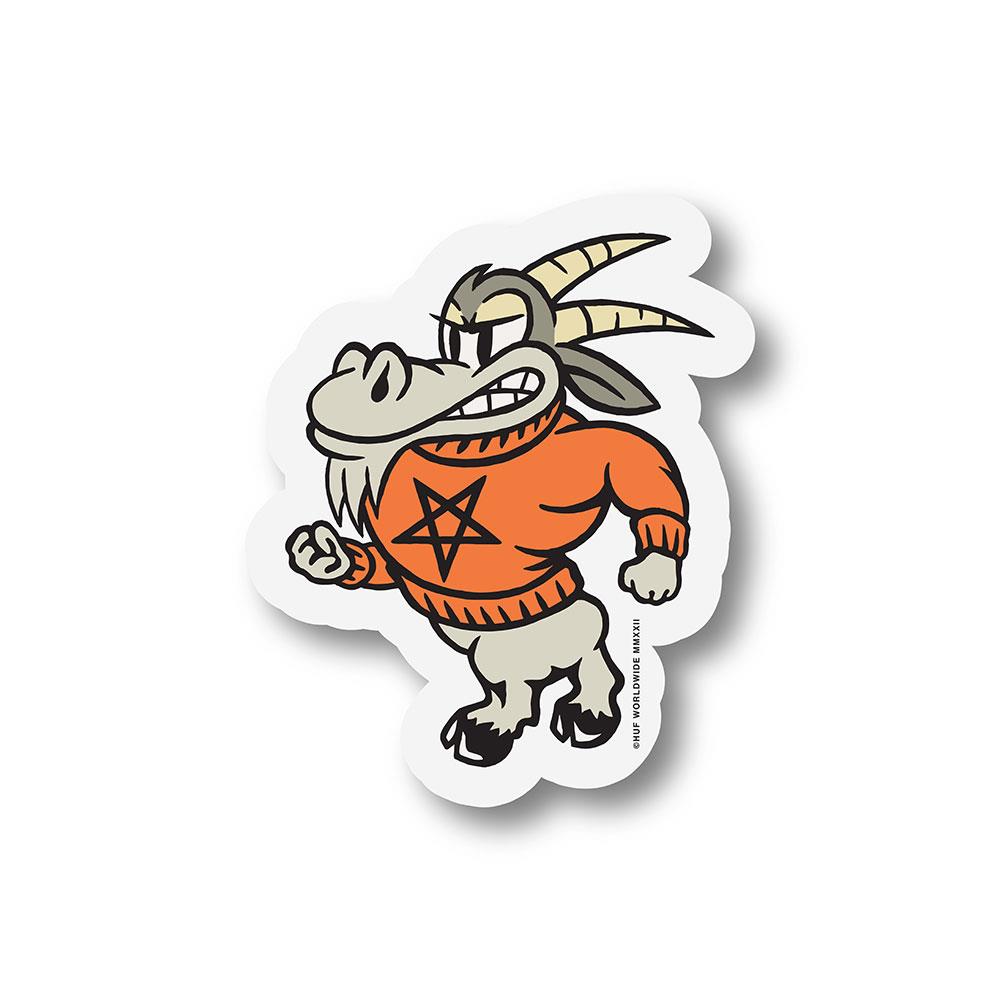 HUF X Thrasher Goat Sticker - Orange – Source BMX