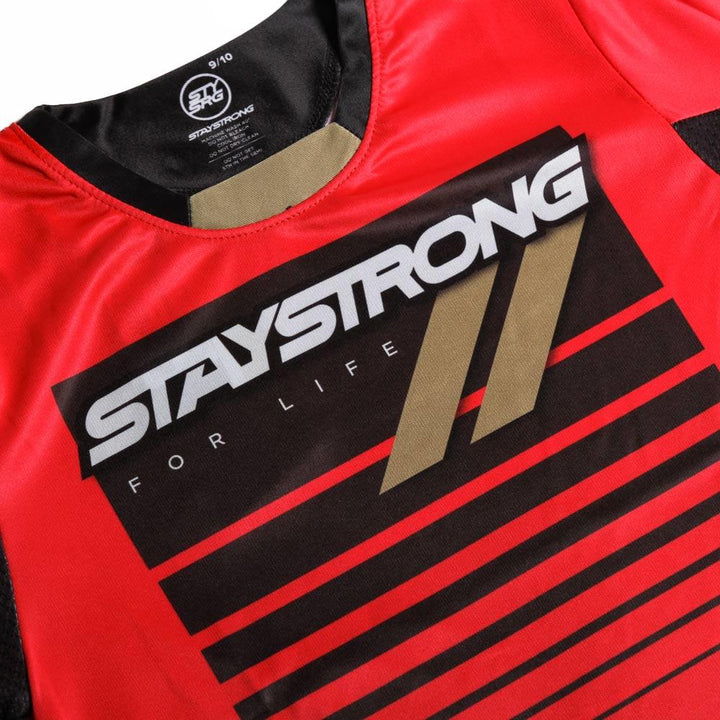 Stay Strong For Life Youth Race Jersey - Red