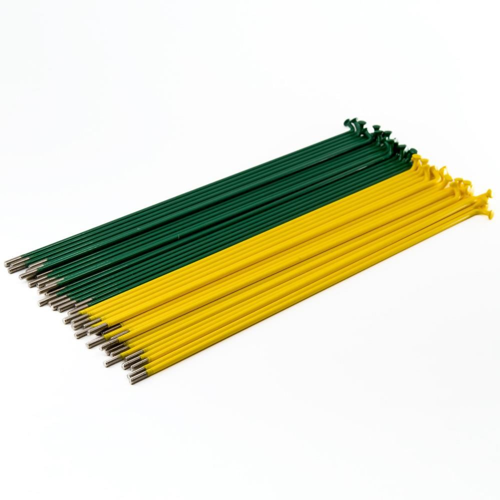 Source Stainless Spokes (40 Pack) - Green/Yellow