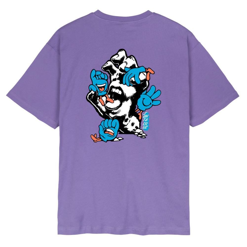 Santa Cruz Chisel Hand T-Shirt - Soft Purple
