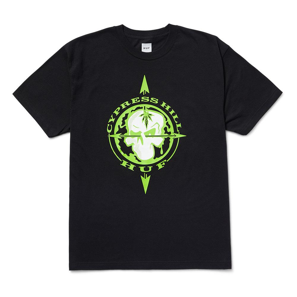 HUF x Cypress Hill Blunted Compass T-shirt - Black