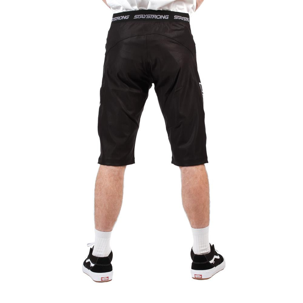 Stay Strong V3 Shorts de carrera - Negro/Blanco