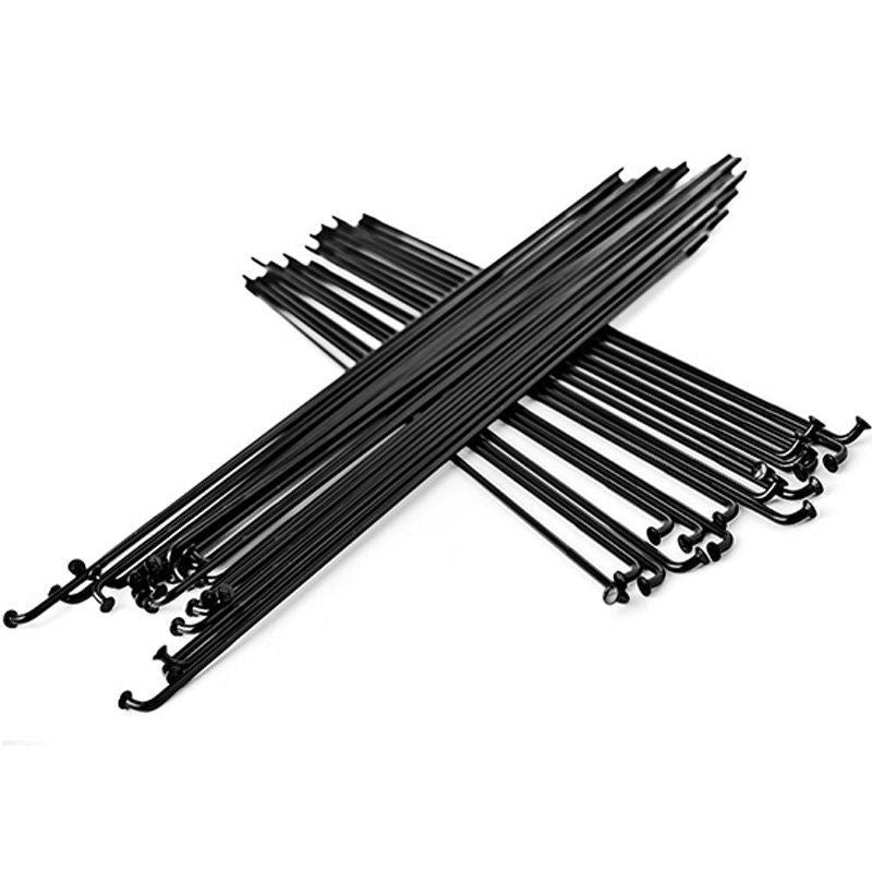 Total BMX Double Butted Tech Spokes - 40pcs - Black