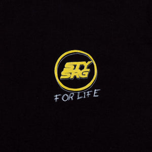 Stay Strong Scribble Long Sleeve Youth T-Shirt - Black