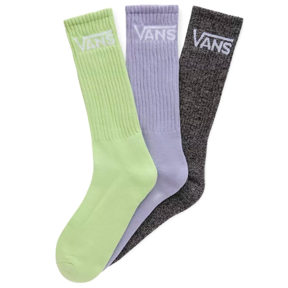 Vans Classic Crew Socks 3-Pack - Shadow Lime