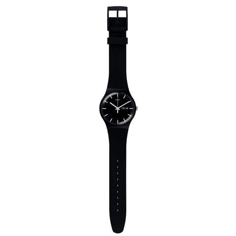 Swatch MONO BLACK ブラック アナログ時計 Swatch Mono Black Again Watch | Source BMX