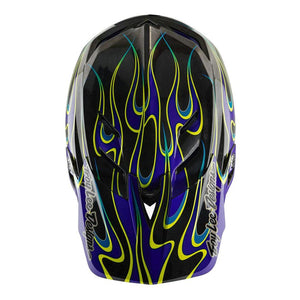 Troy Lee D4 Carbon MIPS Race Helmet - Torched Black/Purple