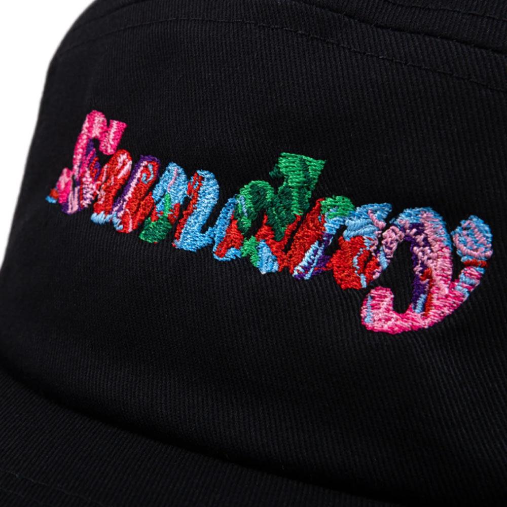 Sunday Classy Scribble 5 Panel Camper Hat - Black/Multicolour