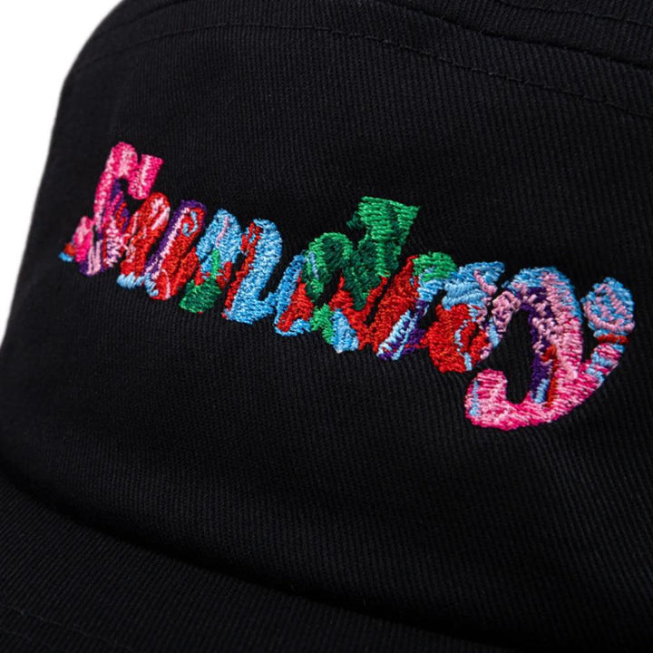 Sunday Classy Scribble 5 Panel Camper Hat - Black/Multicolour
