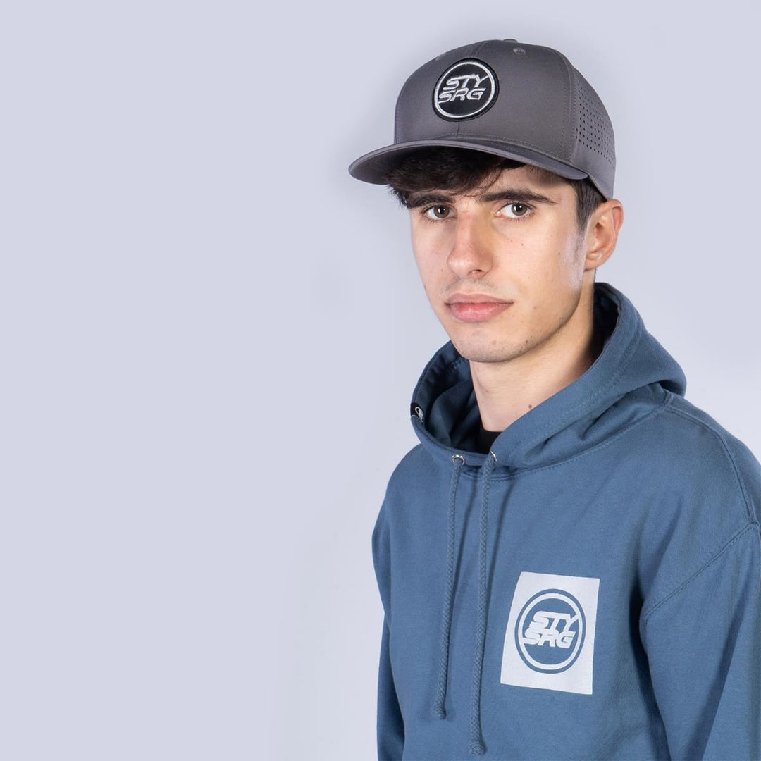 Stay Strong Icon Perf Snapback - Grey