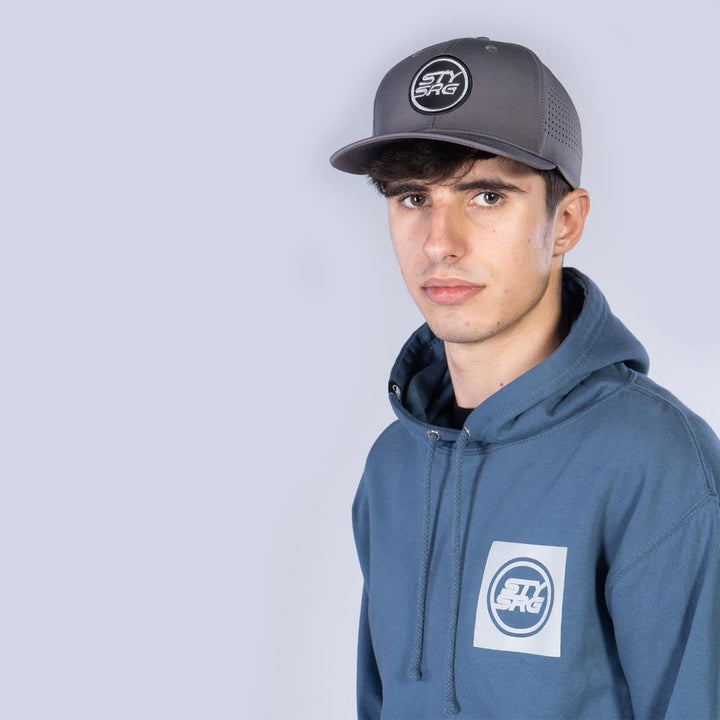 Stay Strong Icon Perf Snapback - Grey