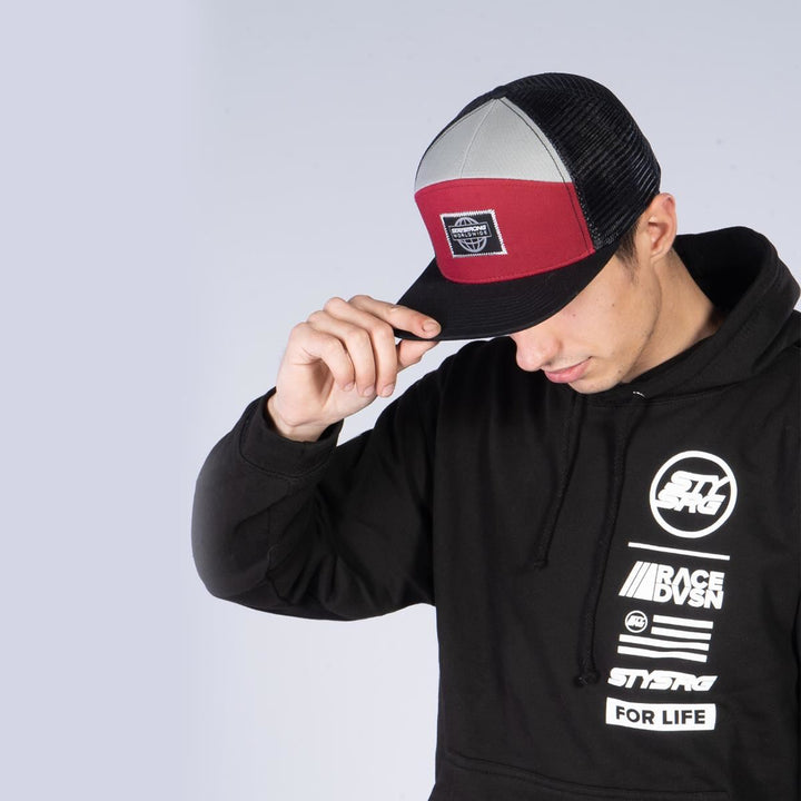 Stay Strong World Wide Snapback - Black/Maroon