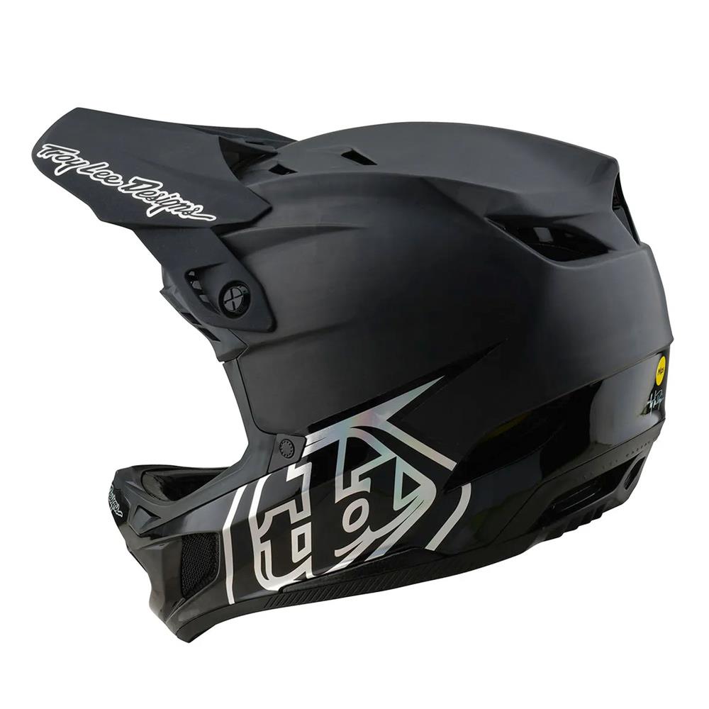 Troy Lee D4 Carbon MIPS Race Helmet - Stealth Black
