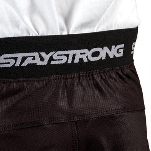 Stay Strong Giovani Pantaloni da gara v3 - Nero/Bianco