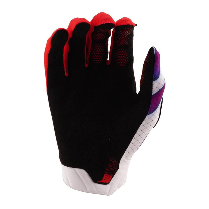Troy Lee Air BMX Race Gloves - Overspray White/Violet
