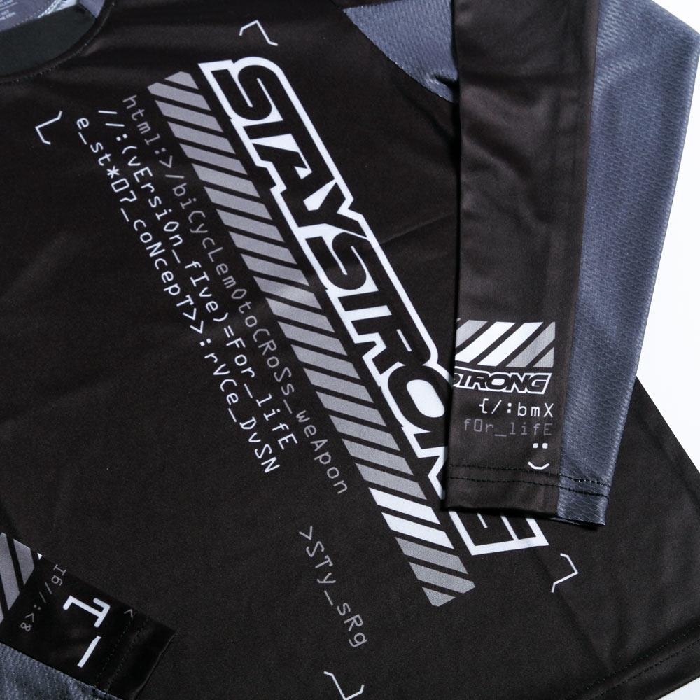 Stay Strong V5 Youth Race Jersey - Black