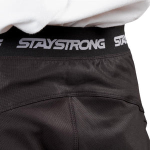 Stay Strong Pantalones de carrera V3 - Negro/Blanco