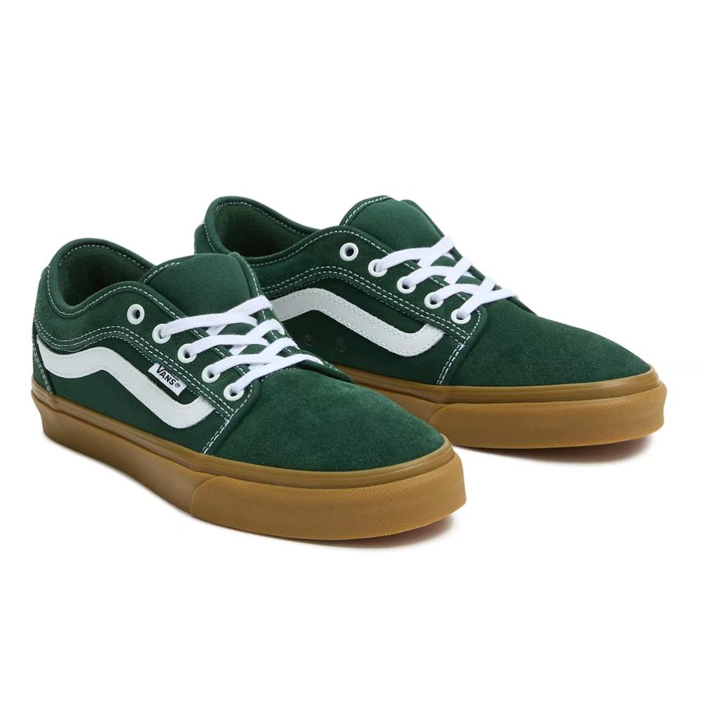 Vans Chukka Low Sidestripe Dark Green/Gum – Source BMX