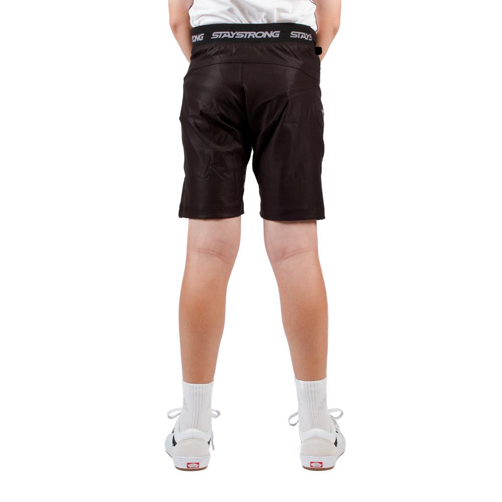 Stay Strong Junior V3 Shorts de carrera - Negro/Blanco