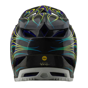 Troy Lee D4 Carbon MIPS Race Helmet - Torched Black/Purple