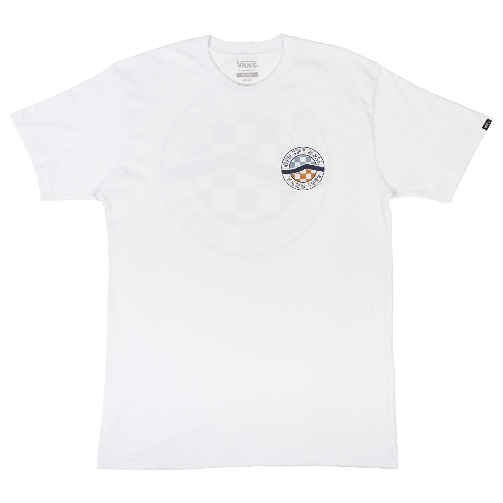 Vans Circle Sidestripe T-Shirt - White