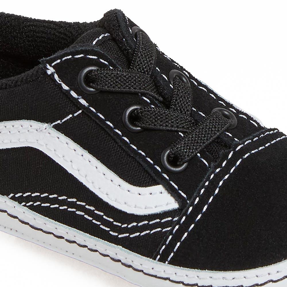 Vans Infant Old Skool Crib Shoes (0-1 Year) Black/True White
