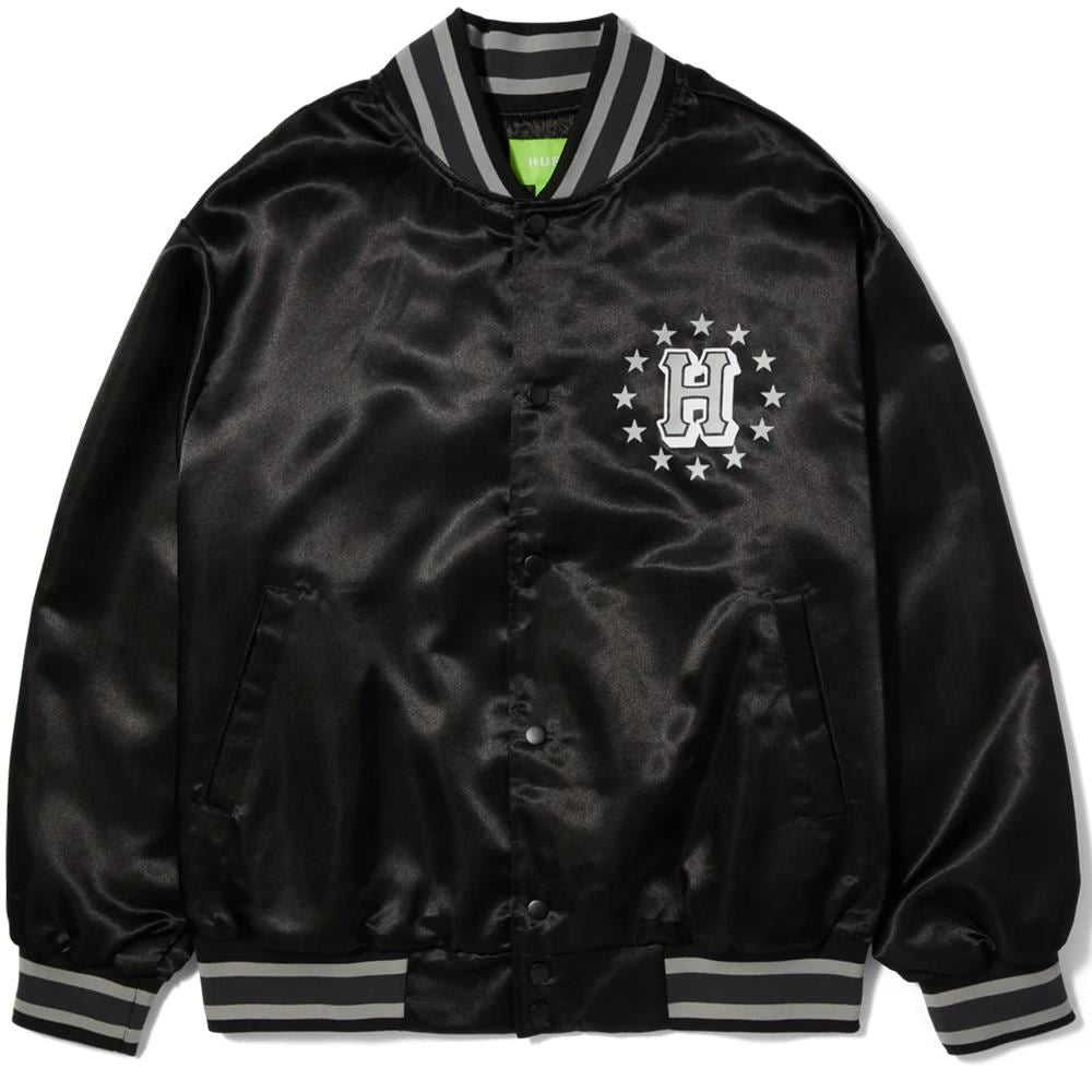 Huf Galactic Stack Baseball Jacket - Black – Source BMX
