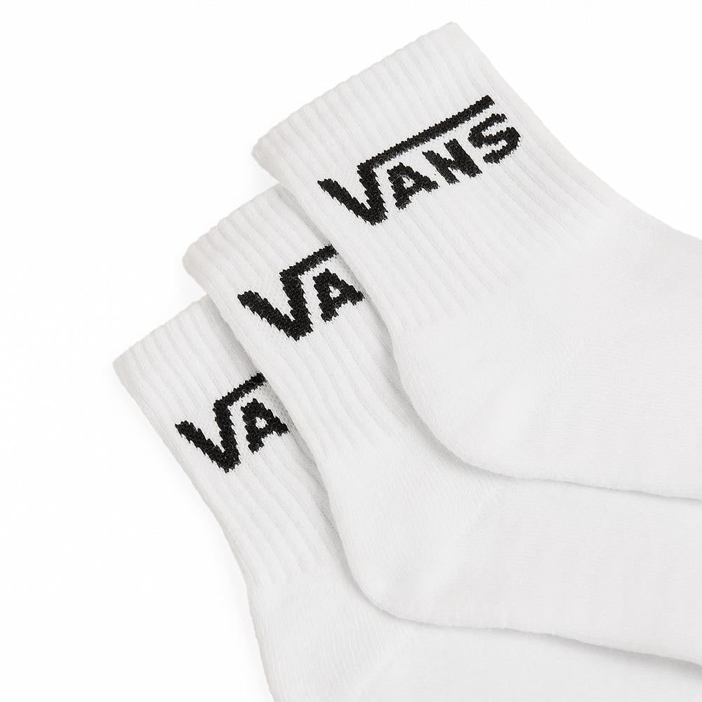 Vans Classic Half Crew Socks 3-Pack - White