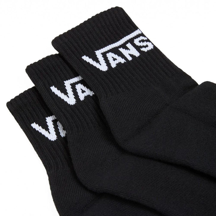 Vans Classic Half Crew Socks 3-Pack - Black
