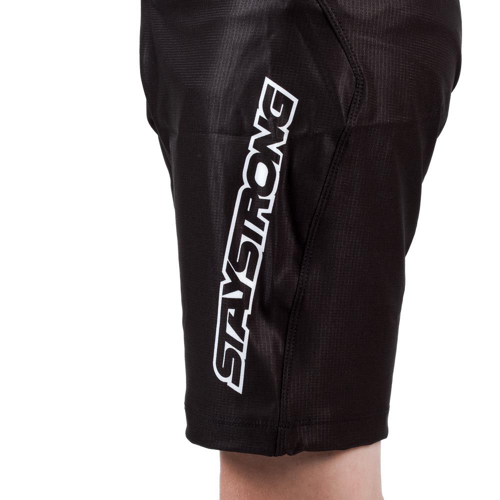 Stay Strong Youth V3 Rennshorts - Schwarz/Weiß