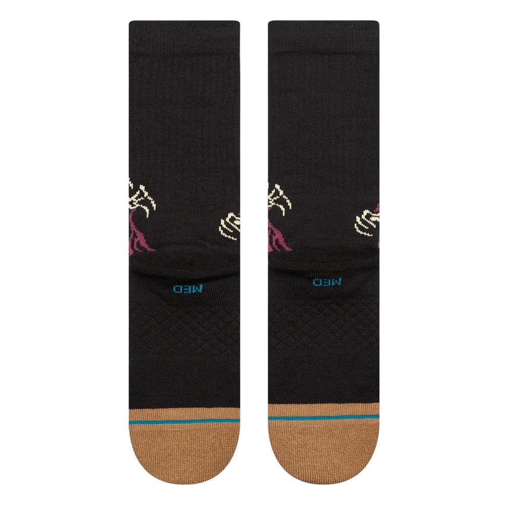 Stance Welcome Skelly Crew Socks - Black - Large