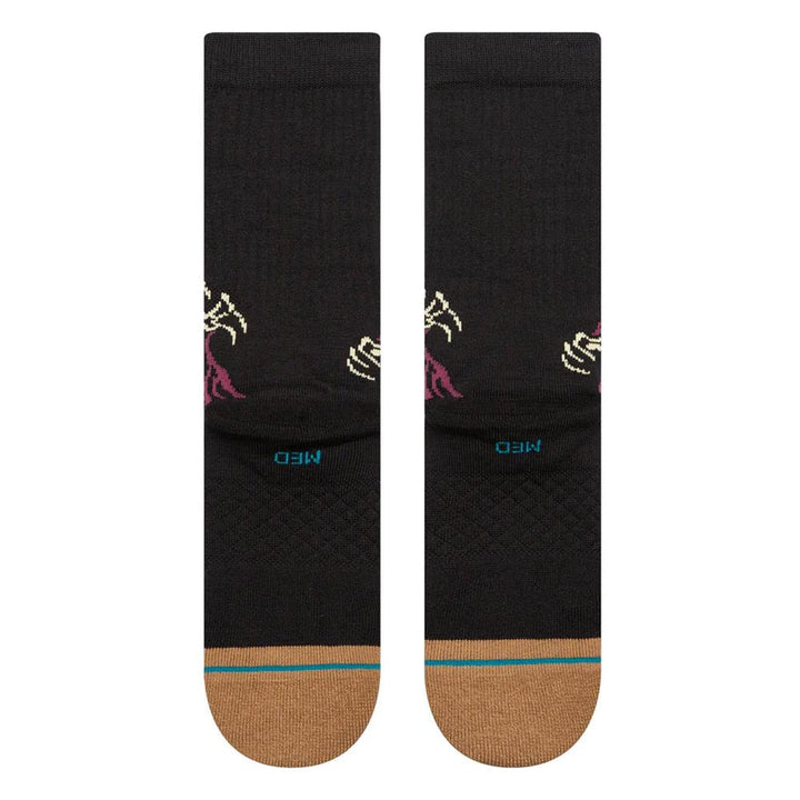 Stance Welcome Skelly Crew Socks - Black - Large