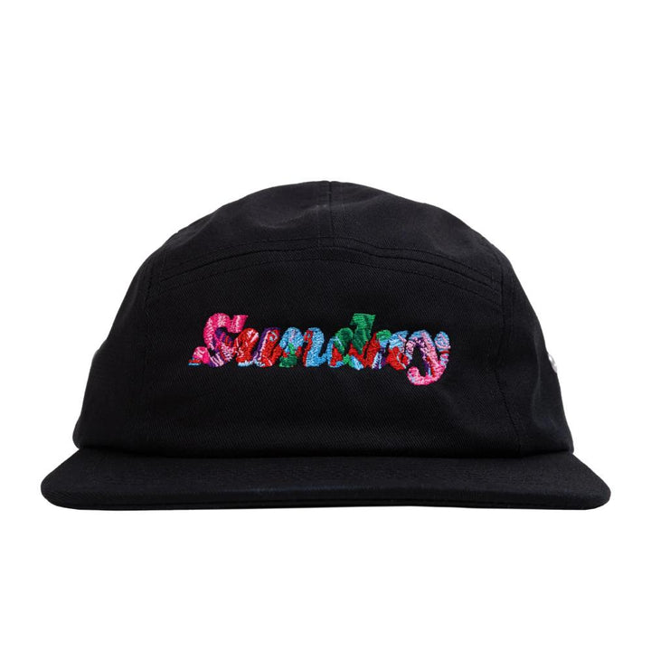 Sunday Classy Scribble 5 Panel Camper Hat - Black/Multicolour