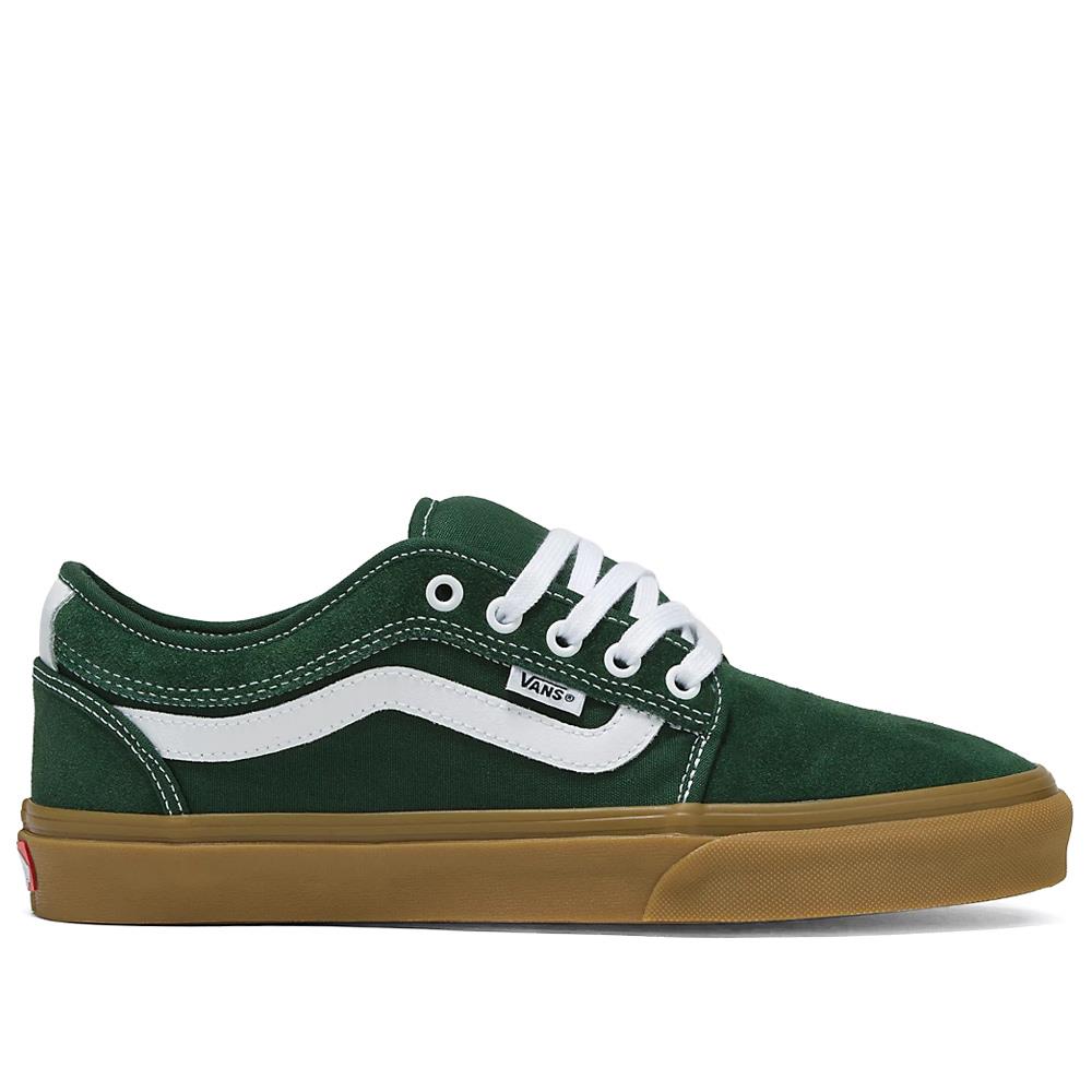 Vans Chukka Low Sidestripe - Dark Green/Gum