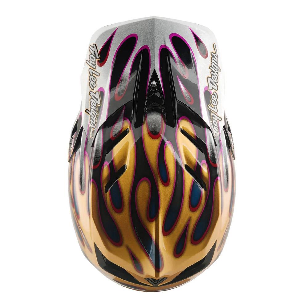 ダトニオ Troy Lee D4 Carbon MIPS Race Helmet - Overspray Gold/Black