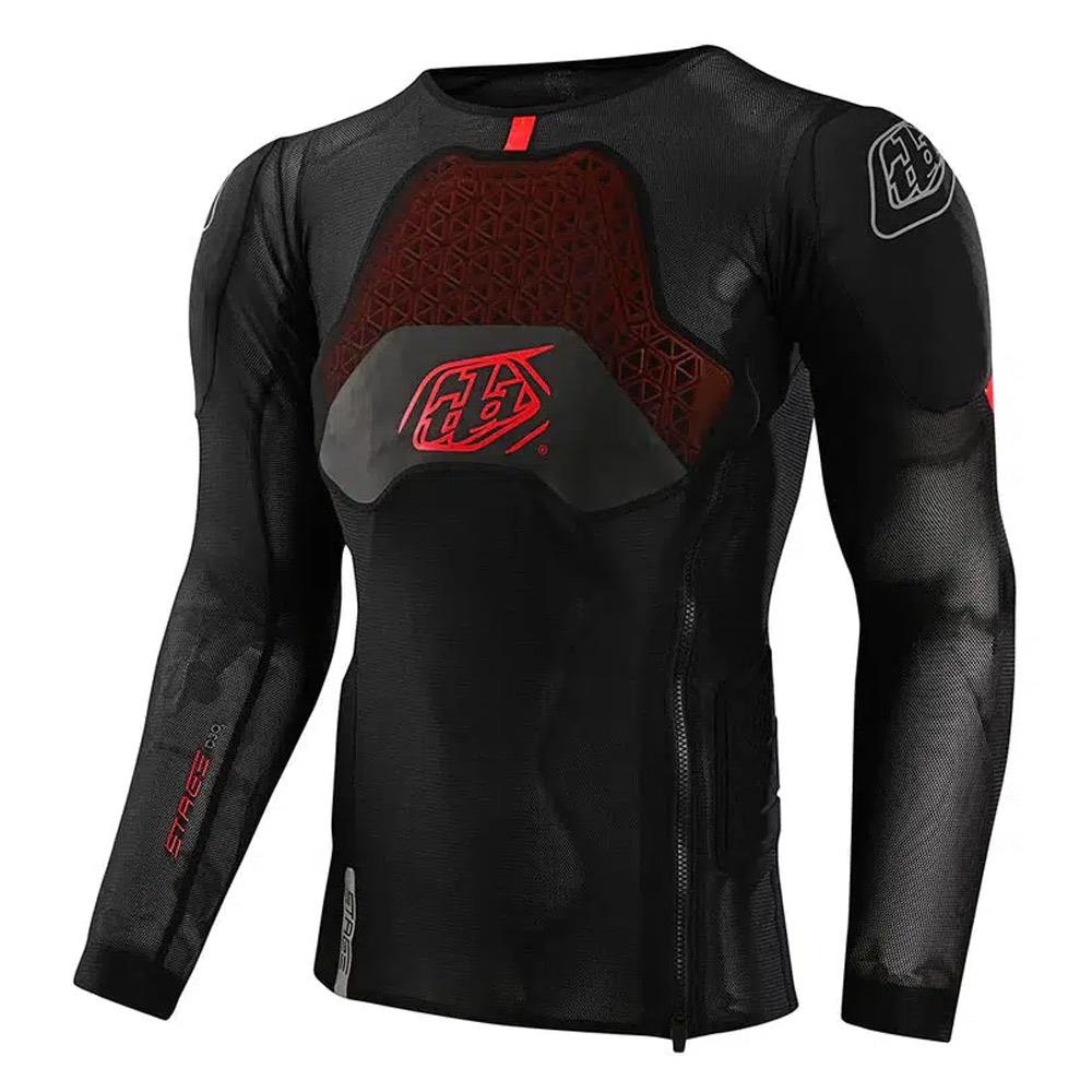 Troy Lee Stage Ghost D30 Long Sleeve Base Layer - Solid Black