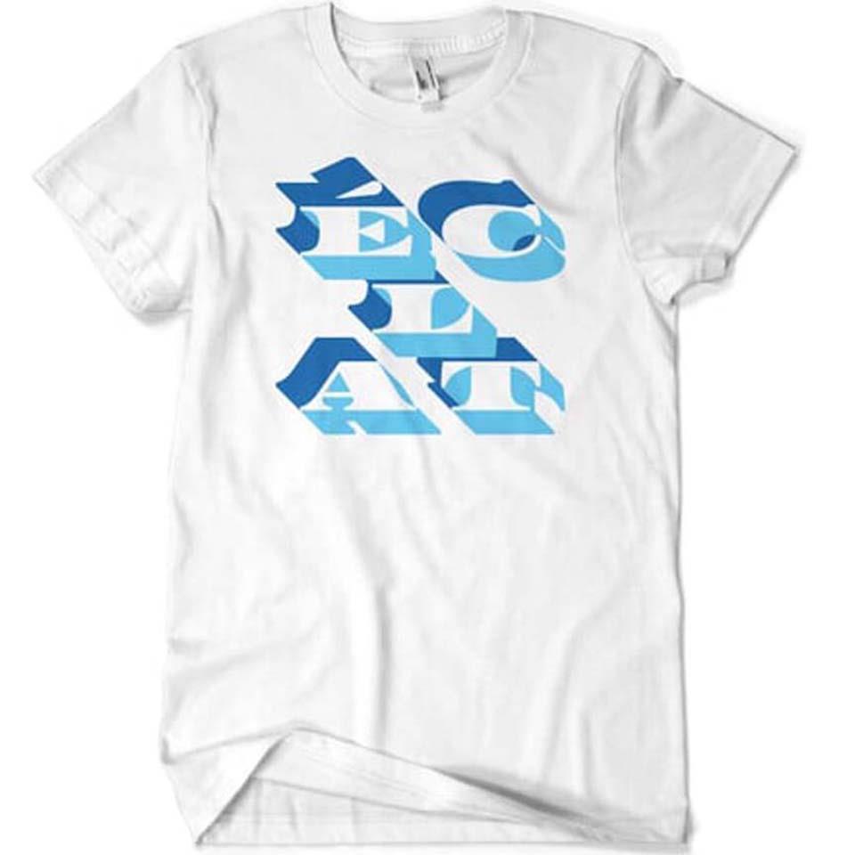 Eclat Duplex T-Shirt - White/Blue