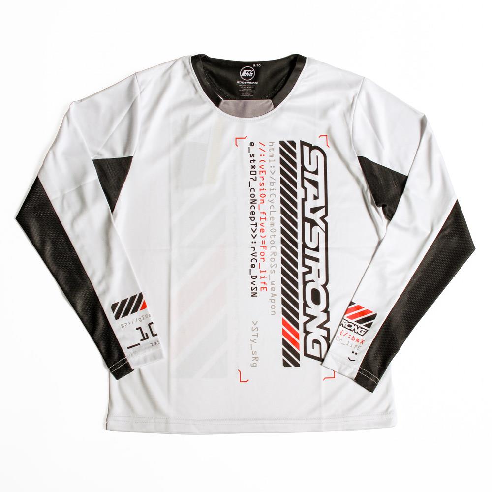 Stay Strong V5 Youth Race Jersey - White