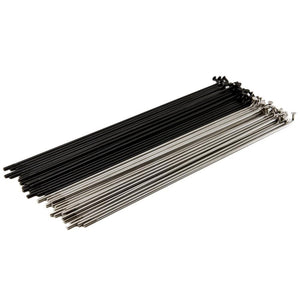 Source Stainless Spokes (40 Pack) - Black/Silver