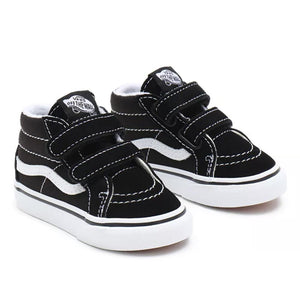 Vans Toddler Sk8-Mid Reissue V Hook and Loop Shoes - Black