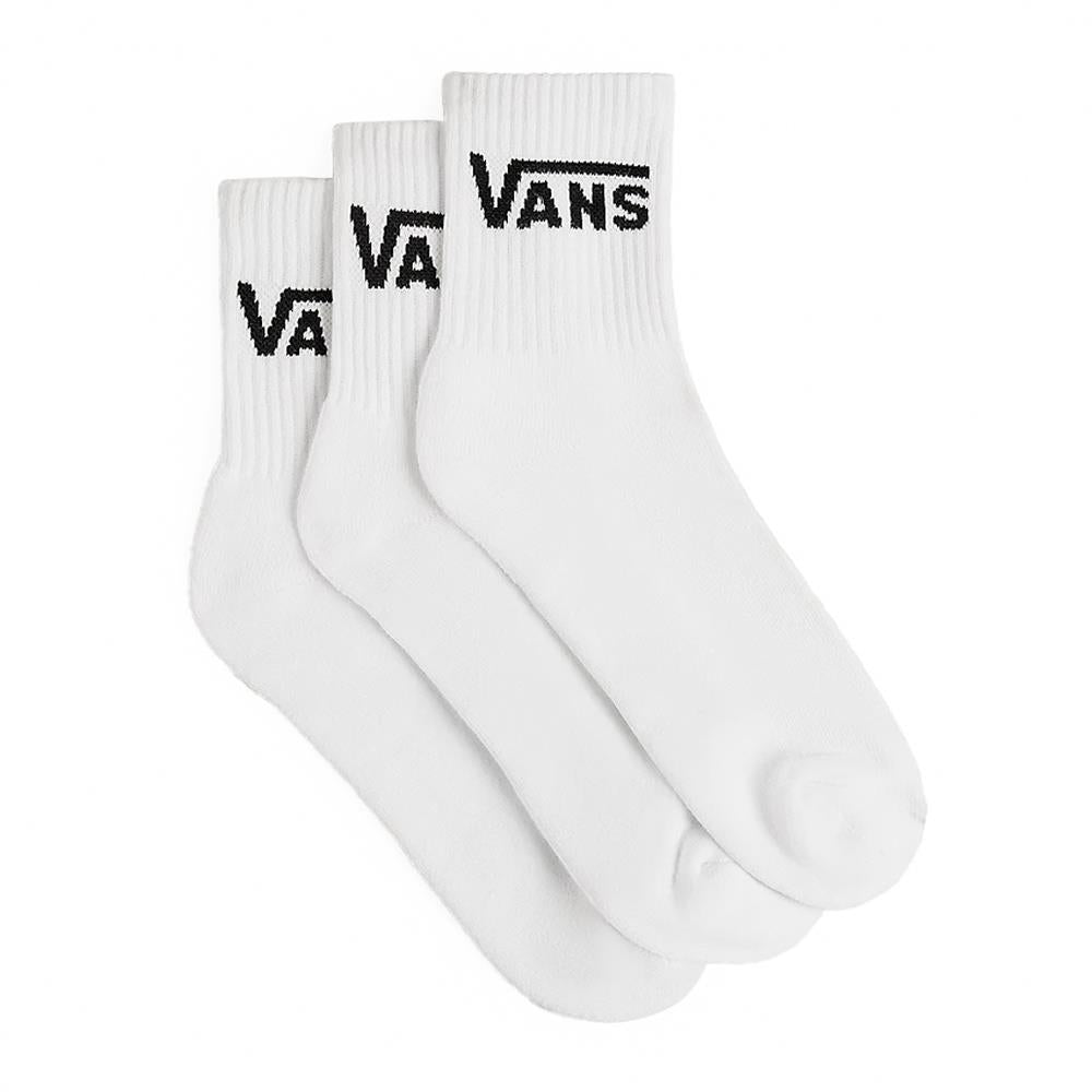 Vans Classic Half Crew Socks 3-Pack - White